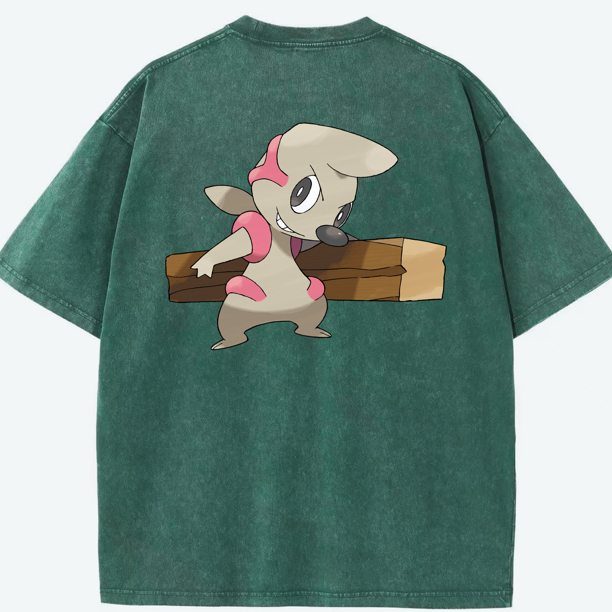 （画像用） ポケットモンスター Pokémon 綿100% ヴィンテージ風 半袖Tシャツ（背面プリント）